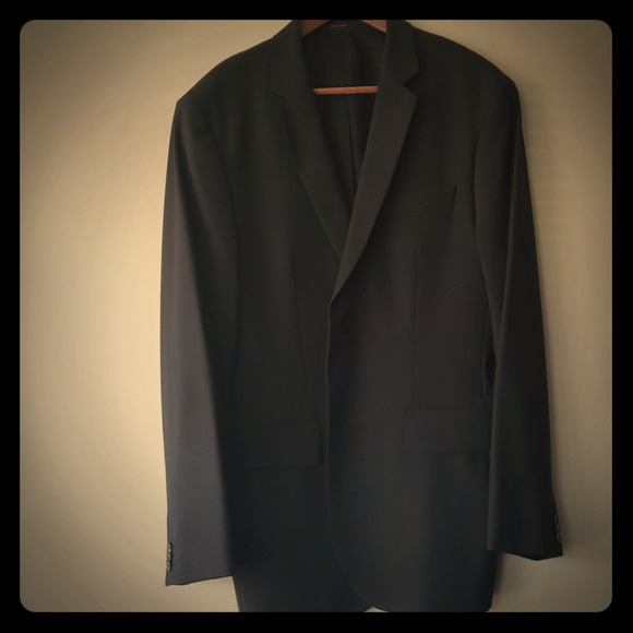 Express Black Producer Suit 2 button